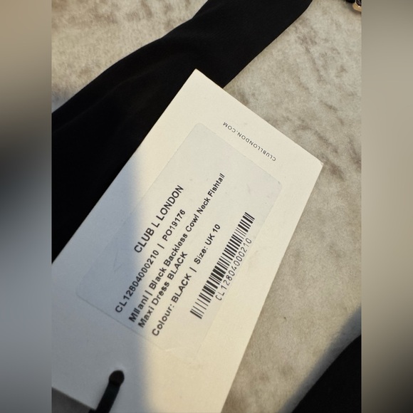 MILANI
Black Backless Cowl Neck Fishtail Maxi Dress - Picture 6 of 7